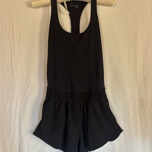 Aerie Black athletic Romper